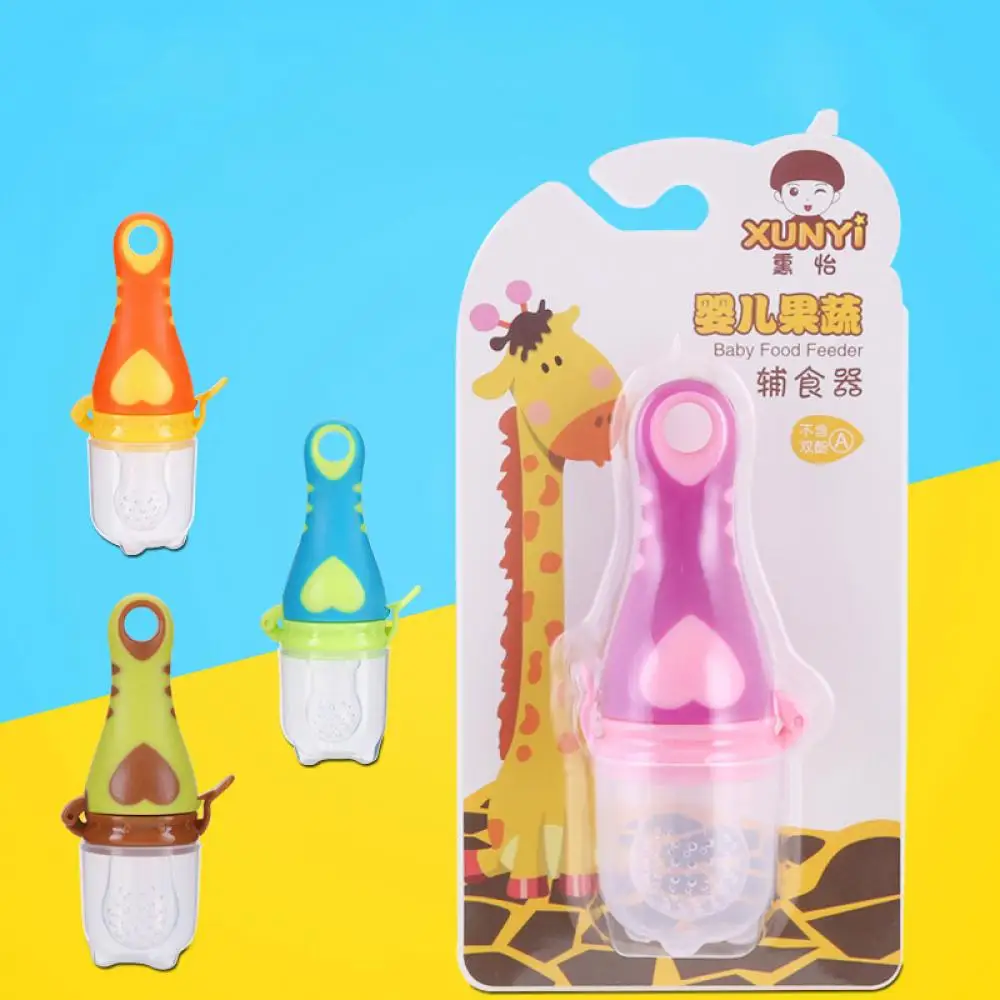 

2020 Cute Fruit and Vegetable Feeder for Baby Fresh Food Fedding Nipple New Safe Silicone Baby Chew Pacifier BPA Free