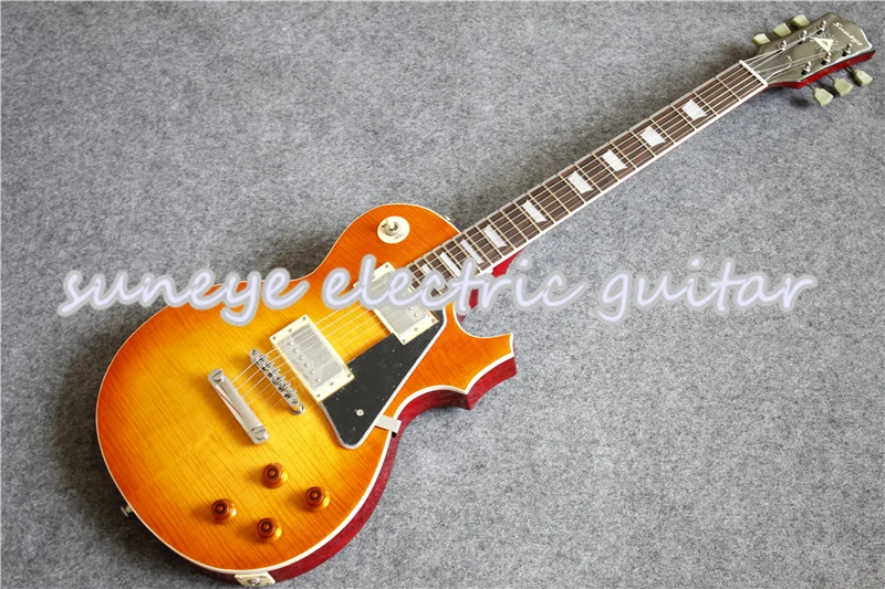 Китай OEM Suneye электрогитара Boston Sunset Fade Finish Guitarra Electrica с черной накладкой в