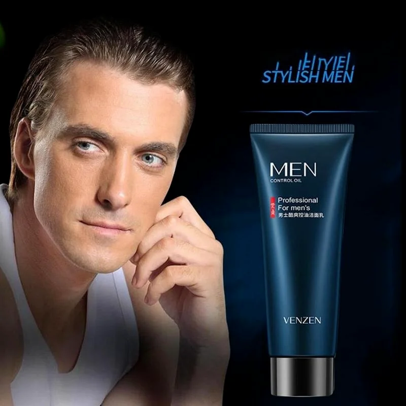 

Facial Cleanser Men's Professional Foam Clean Oil Control Cleanser Anti-Fouling Foam Skin Care Facial Care
