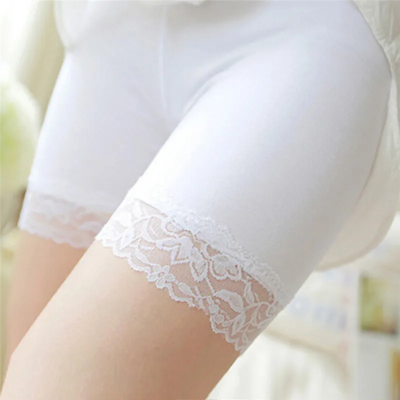 

1 pc Safety shorts Women Comfortable Safety Short Pants New Summer Seamless Shorts Under Skirt Lace Underwears Modal Boxers