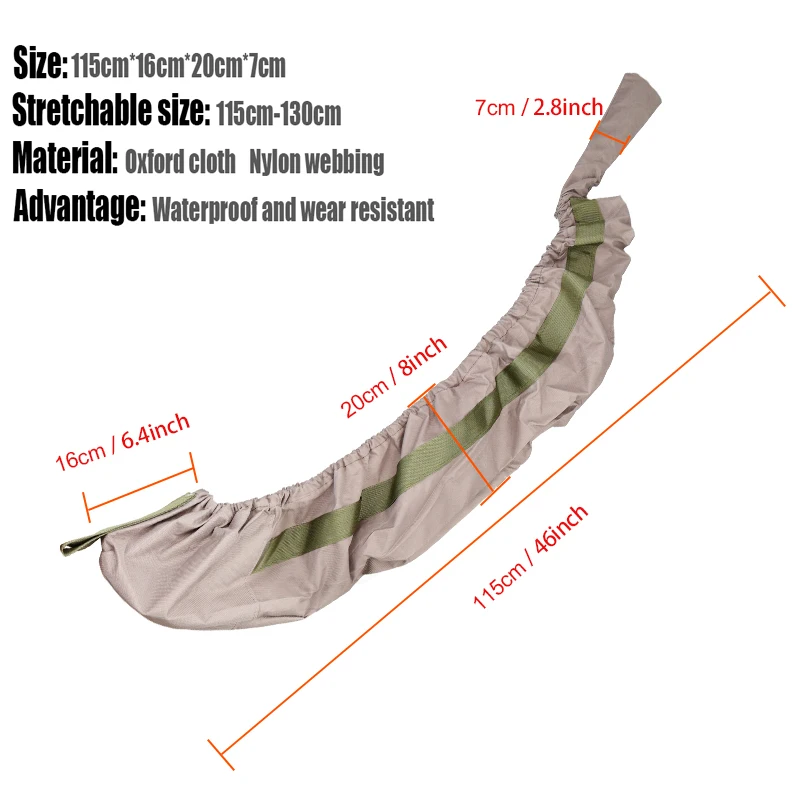 Эластичный вязаный тактический Чехол для ружья водонепроницаемый чехол из