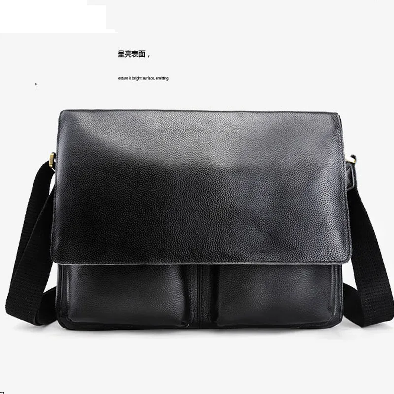 

Multiple Compartment Men Bag Briefcase Genuine Leather Male Handbag Tote Men Laptop Briefcase Leather Shoulder Bags Business Bag