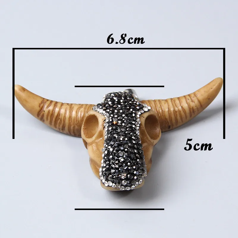 Подвеска В Форме Головы Быка из кубического циркония мужской кулон в форме