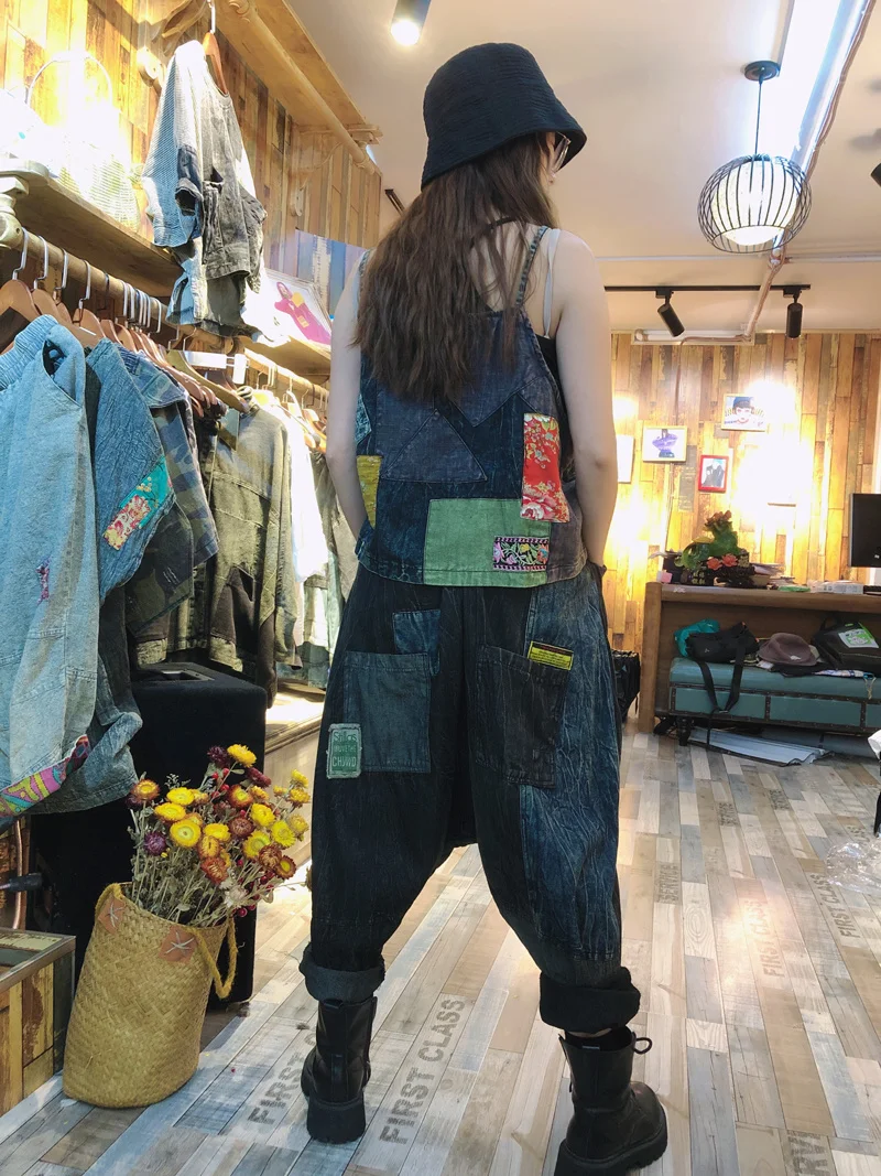 

LYUZHE Vintage Summer Women Denim Tank Tops 2021 Female Patchwork Strap Top Stitching Color Sleeveless Denim T-shirt QDY219