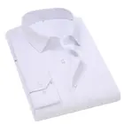 Рубашка мужская с вышивкой, однобортная деловая Повседневная приталенная с квадратным воротником и длинными рукавами, 2021