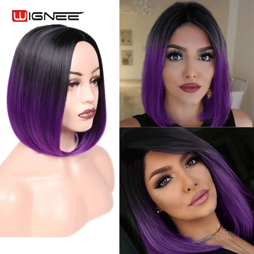 Wigs Blue/bug/green/ash Blonde Glueless Cosplay Hair