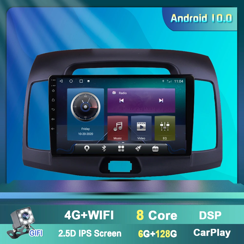 Головной блок OKNAVI 9 дюймов 2din Android 0 автомобильное радио мультимедиа для Hyundai Elantra