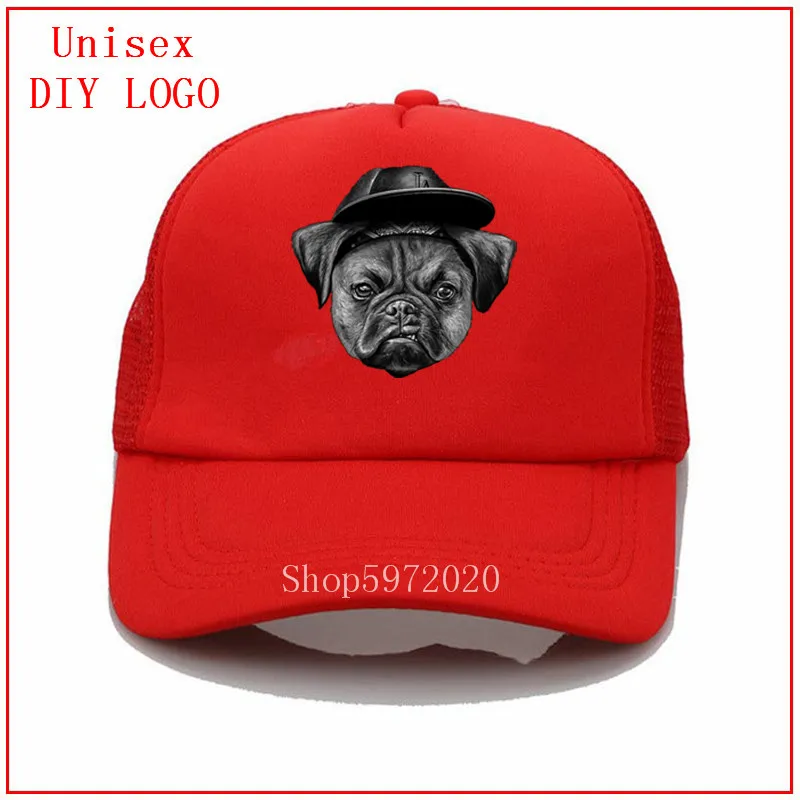 Бейсболка с изображением мопса куб черная Живая масса Мужская шляпа и кепка газетчика Лидер продаж 2020