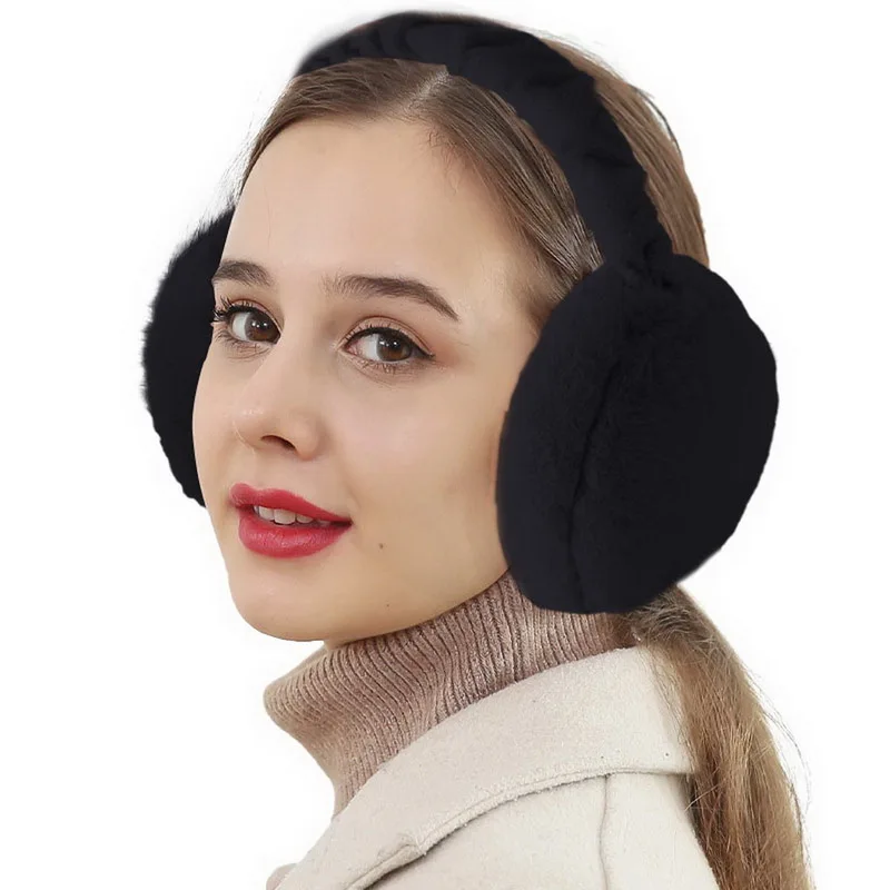 

Laamei Earmuffs Winter Ear Warmer Soft Plush Ear Cover Fur Warm Foldable Headphones Winter Accessories For Women 2020