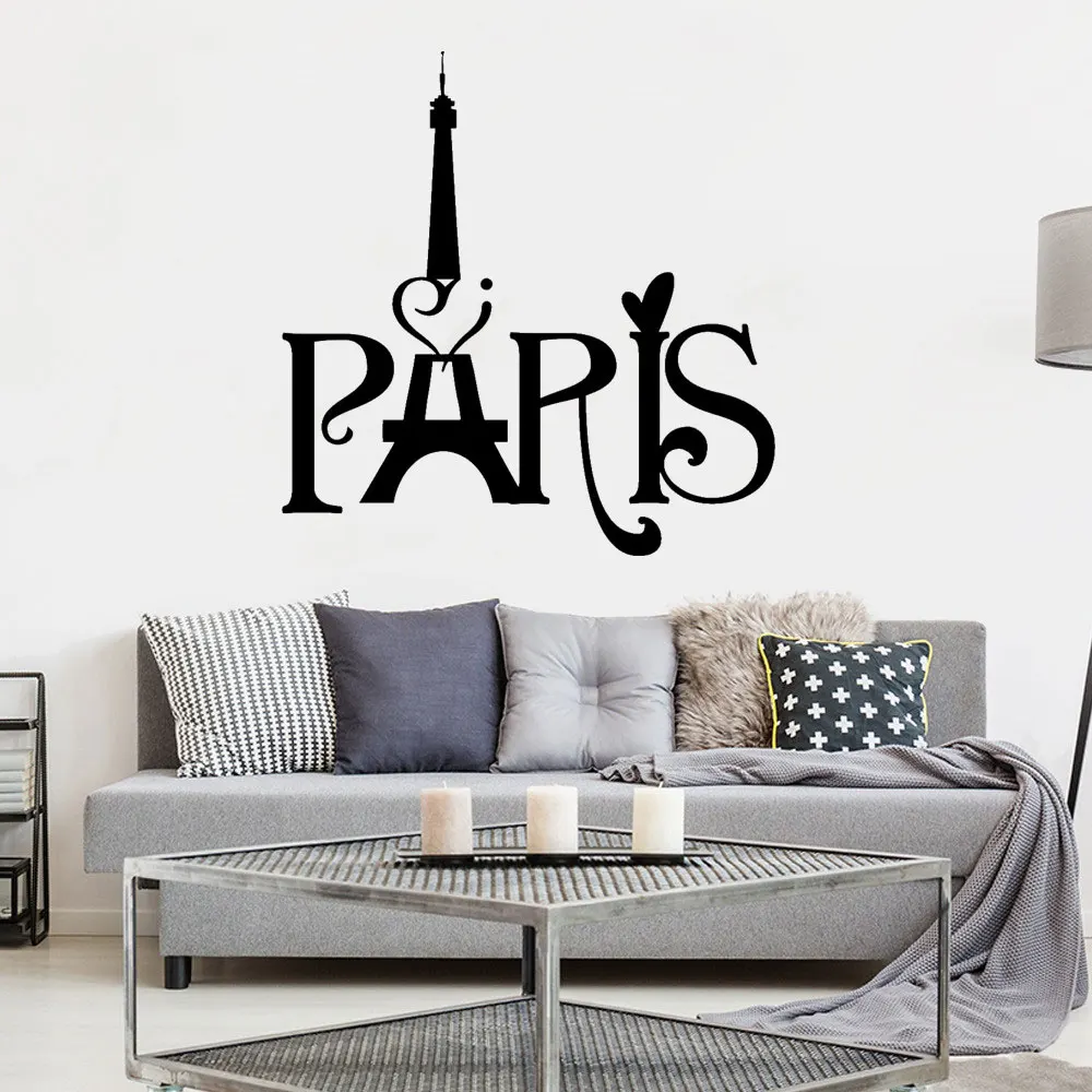 Настенные Стикеры с изображением Парижской башни украшение для гостиной спальни