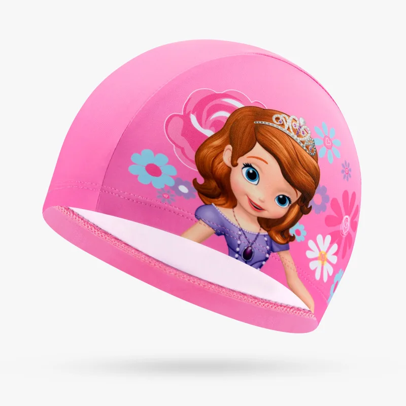Disney Frozen 2 Elsa Anna Cartoon Children Swimming Cap Sofia Cute Baby Girls Hat Elastic Kids Pool 2-10 Years Old | Детская одежда и