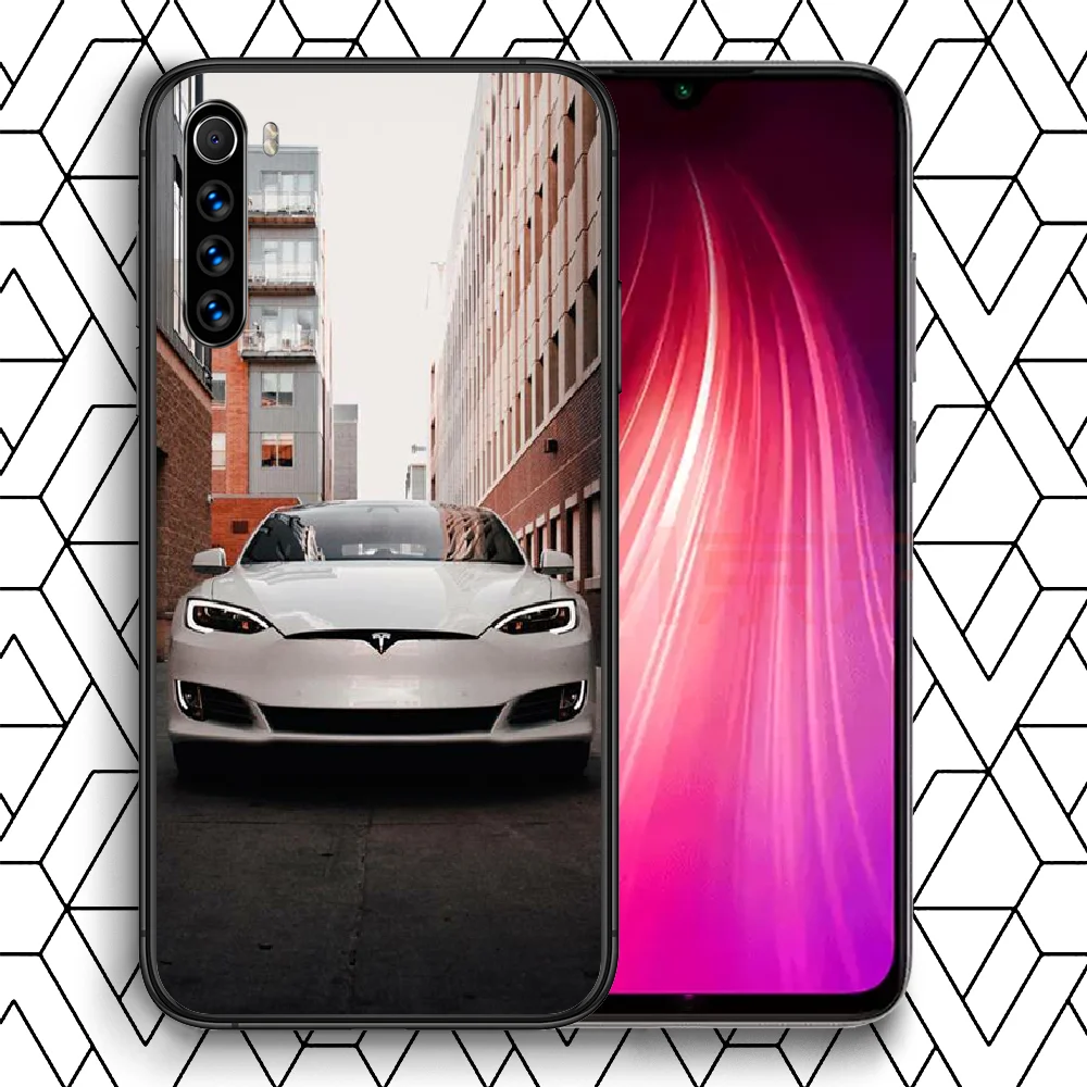 

Tesla Electric Car Logo Phone case For Xiaomi Redmi Note 7 8 8T 9 9S 4X 7 7A 9A K30 Pro Ultra black Etui trend waterproof luxury