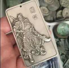 

Chinese ancient sculpture crafts sculpture collection silver Guan Gong Guan