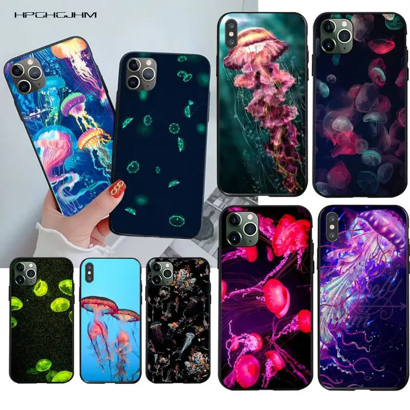 Красивый чехол для телефона HPCHCJHM из ТПУ с Медузой черный корпус корпуса iPhone 11 pro XS