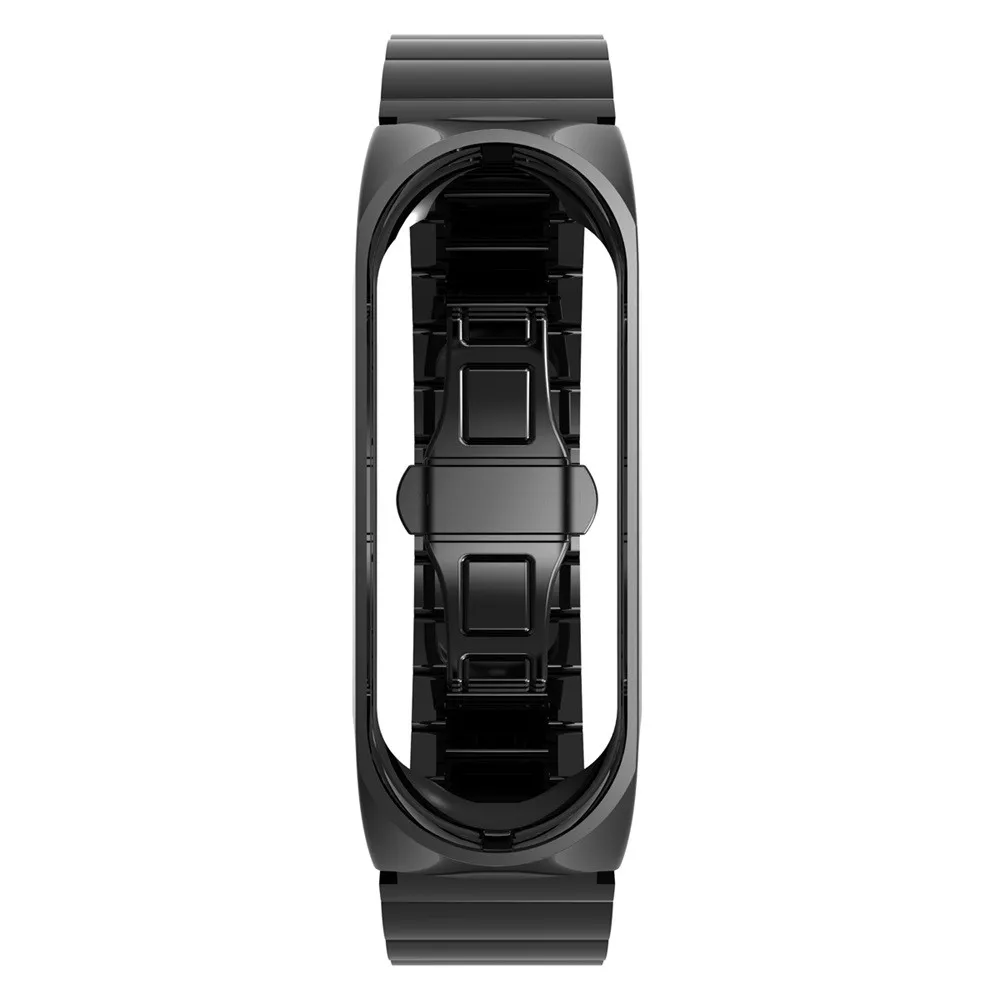 Ouhaobin Wrist Strap For XiaoMi Mi Band 3 Stainless Steel Bracelet Watch 16mm smart wristband Accessories | Электроника