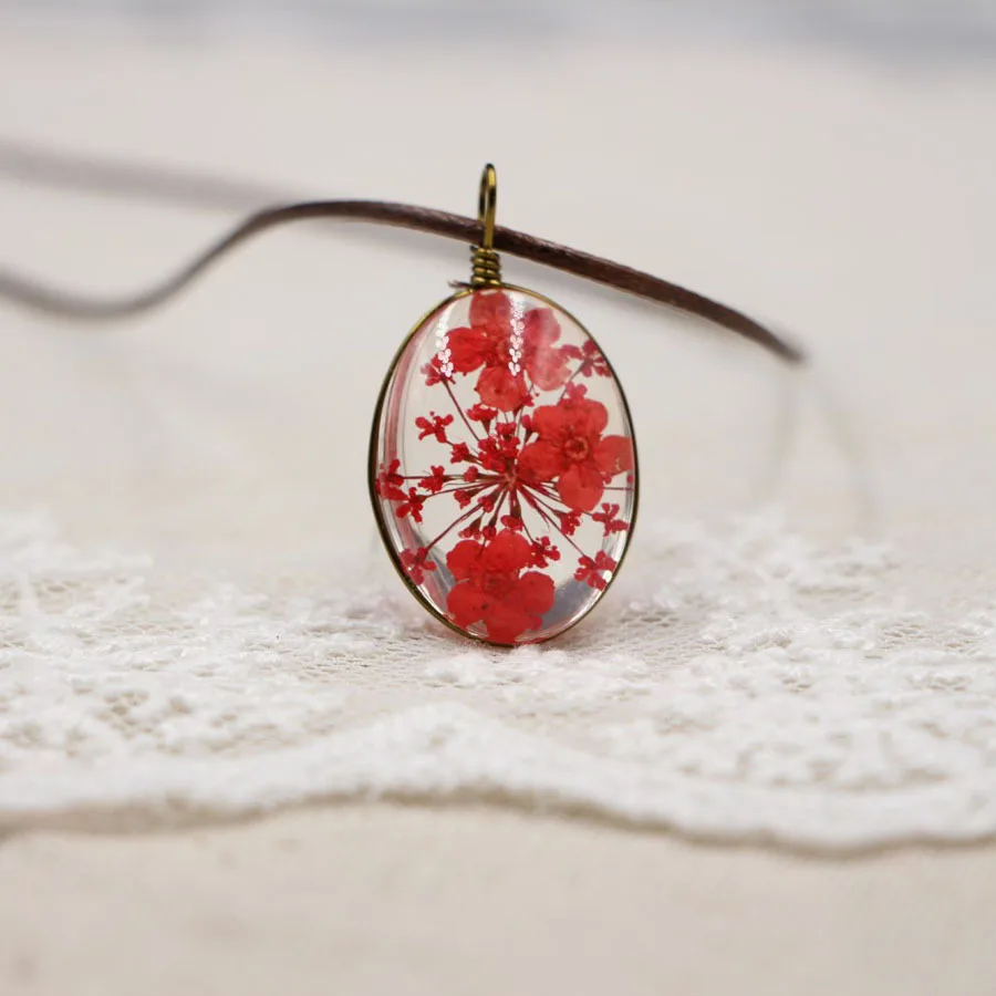 Лко Новое поступление ожерелья желаю ожерелье с кристаллом в форме цветка