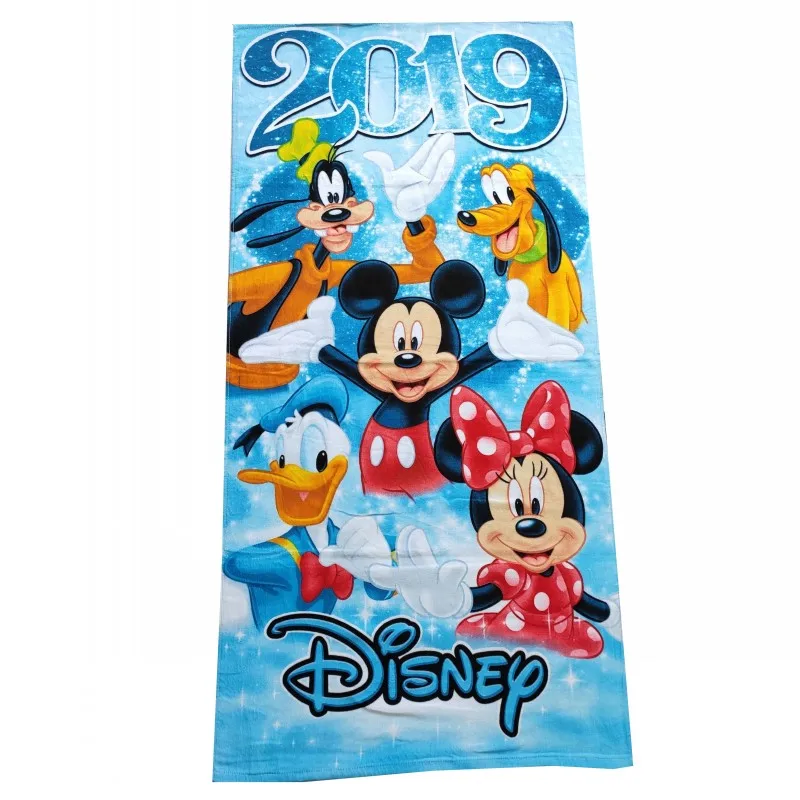 Милое розовое банное полотенце с Минни Маус disney, хлопок, для девушек, женщин, летнее пляжное полотенце, полотенце для бассейна 70x140 см