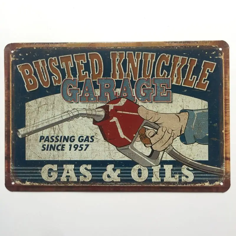 

[Luckyaboy] NGK Castrol Gulf BP Dunlop Agip STP Mobiloil Motor Oil Metal Tin Sign Pub Bar Garage Car Retro Decor AL008