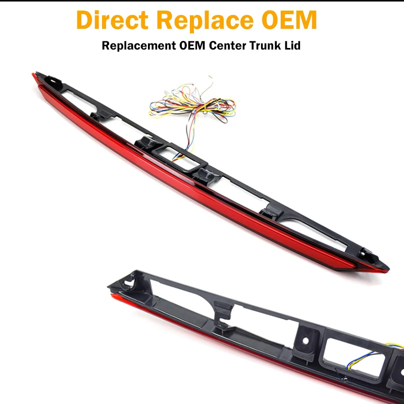 iJDM Car LED For 2018-up Toyota Camry Center Trunk Lid One-Piece Rear Taillight Bar ail Brake &ampRear Fog Lamps Turn Lights Red |