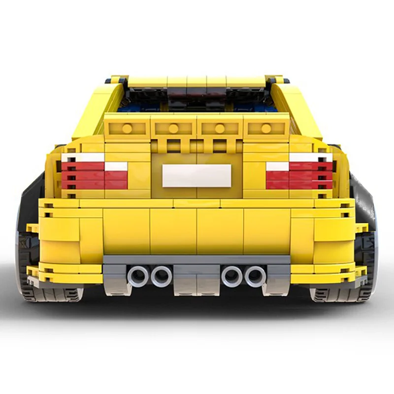 

Buildmoc Creator Expert Phoenix Yellow Color Famous Brand Technical Rally Car Model Building Blocks Supercar Toys For Kids Gifts