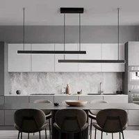 nordic modern ceiling lamps long led pendant lights office dining table kitchen bar counter billiard table decorative lighting