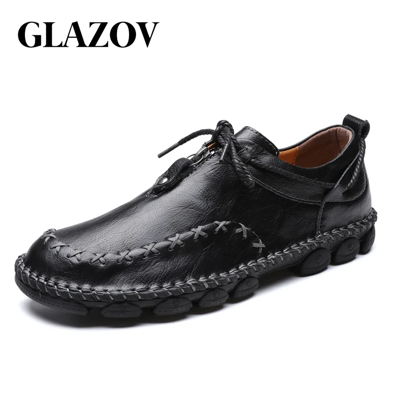GLAZOV/Мужская обувь из натуральной кожи удобная мужская повседневная Chaussures