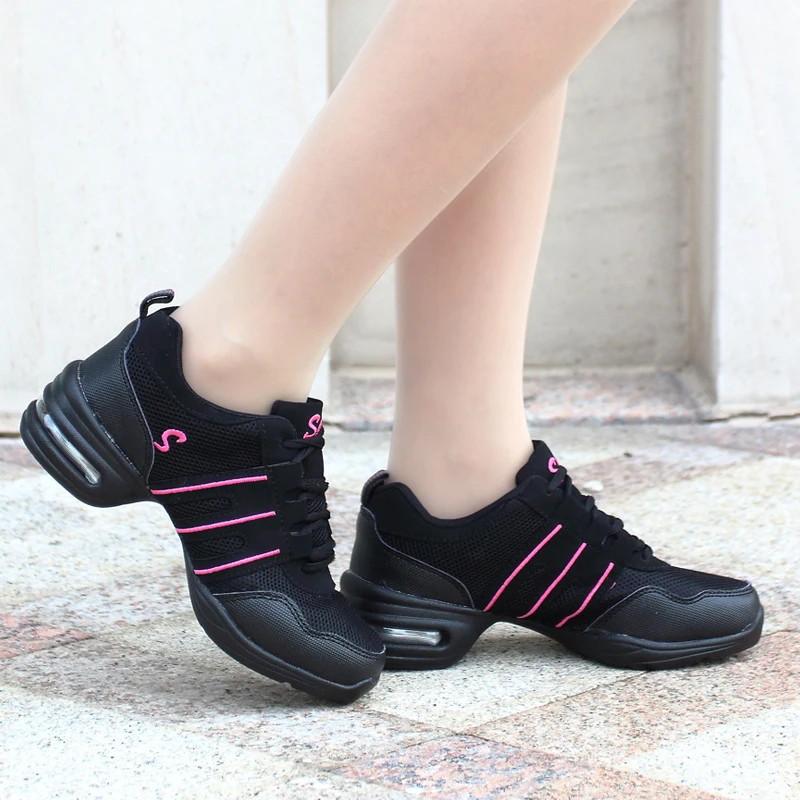 

Women Black Red Gold White Dance Shoes Women Jazz Hip Hop Shoes Sneakers For Woman Platform Dancing Ladies Fitness Shoes
