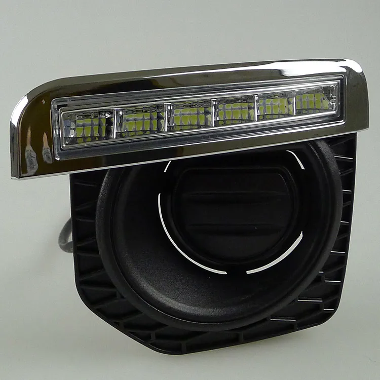 

1 set For Land Rover Freelander 2 2012 2013 2014 DRL Daytime Running lights car LED with fog head lamp cover car-styling