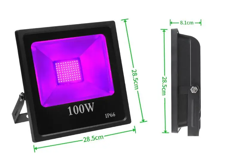 [Семь Неоновые] Профессиональный ультрафиолетовый IP66 395NM 100W UV вечерние