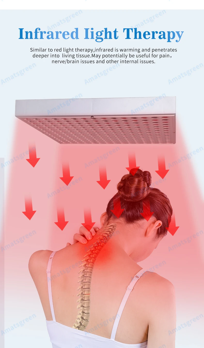 Anti Aging 45W Red 660nm Near Infrared 850nm LED Red Therapy Light for Skin Pain