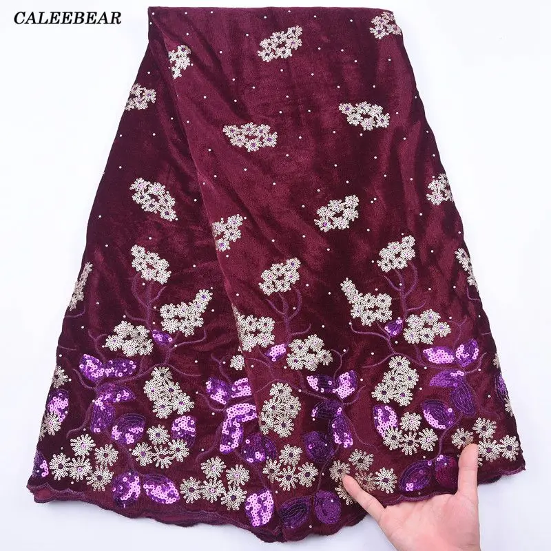 Кружевная ткань из бархата в нигерийском стиле кружевная африканском 2020 кружево