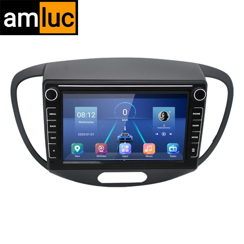 

For Hyundai i10 2007 2008 2009 2010 2011 2012 2013 Car Android Vehicle Player Radio GPS Navigation CarPlay IPS Multimedia Player