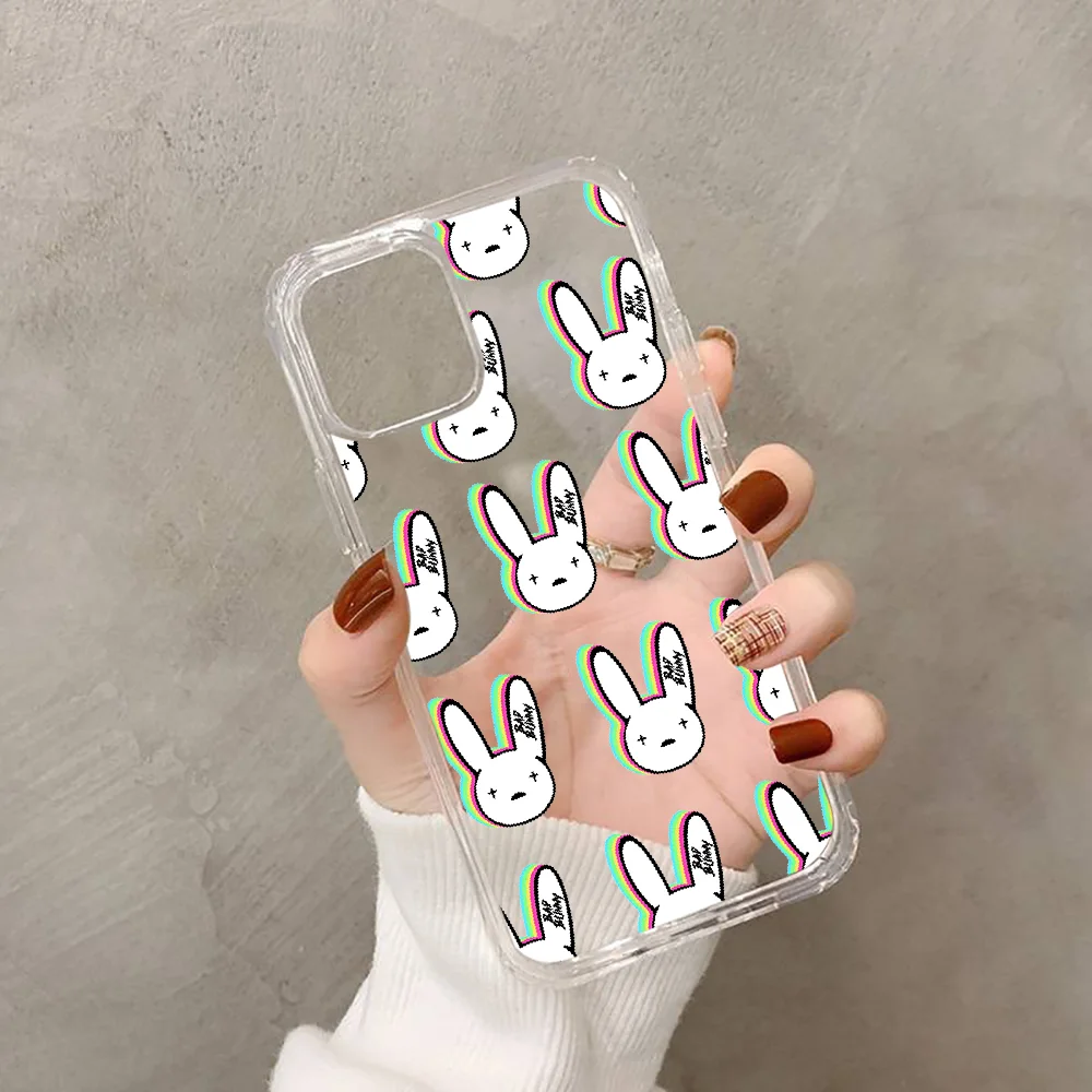 Чехол для телефона Bad Bunny прозрачный Xiaomi Mi Max Note 3 A2 A3 8 9 9T 10 Lite Pro ультрапрозрачный
