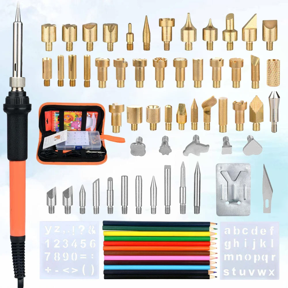 

1 Set/71PCS Electric Powered Soldering Pen Adjustable Electric Welding Electric Soldering Iron Tools (US Plug)