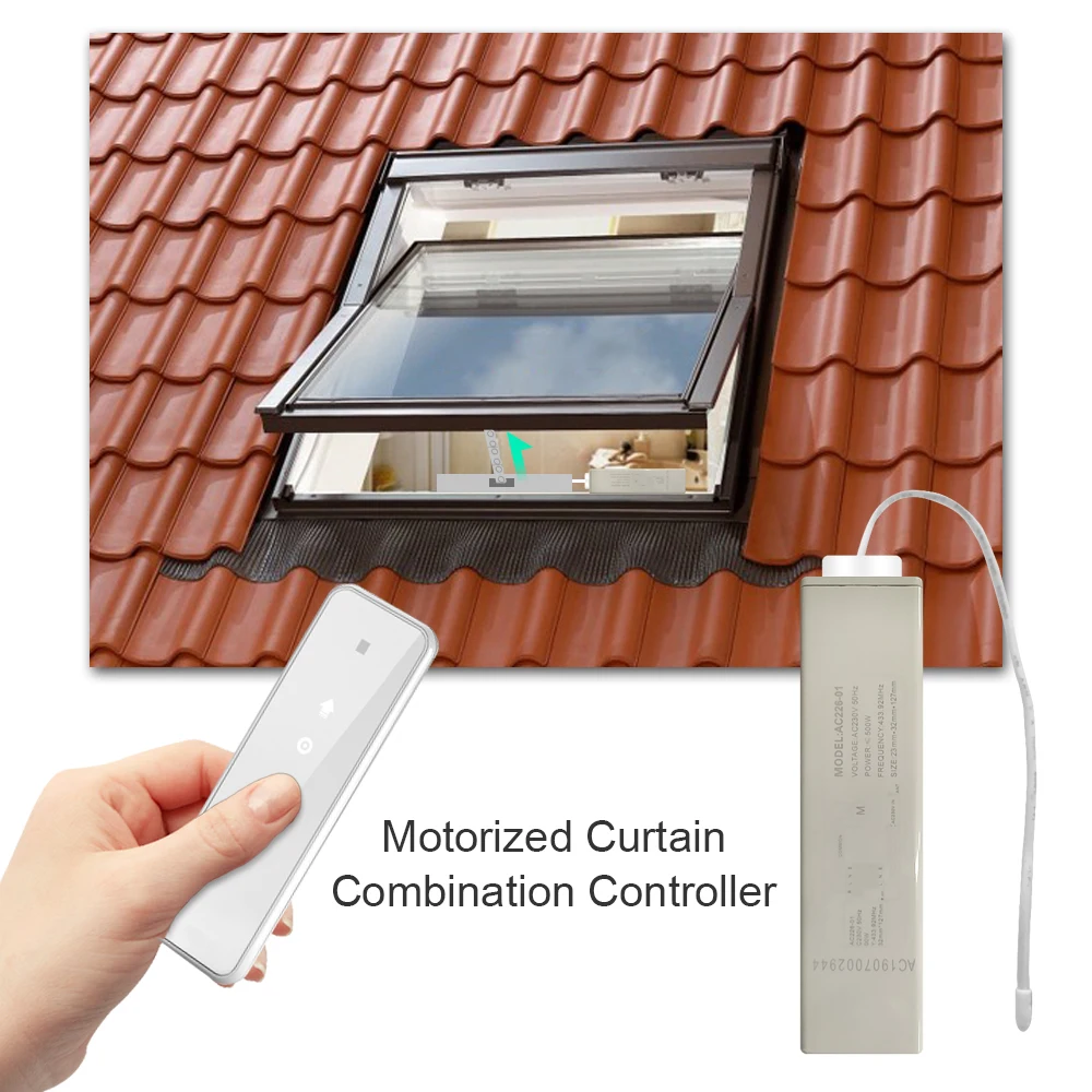

ANYSANE Universal Touch Panel Remote Control 1CH 433.92mhz Rf Transmitter Receiver For Motor Controller Roller Blinds Curtain