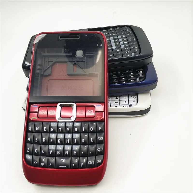 

10 шт./лот полный чехол для телефона с английской клавиатурой для Nokia E63 с логотипом