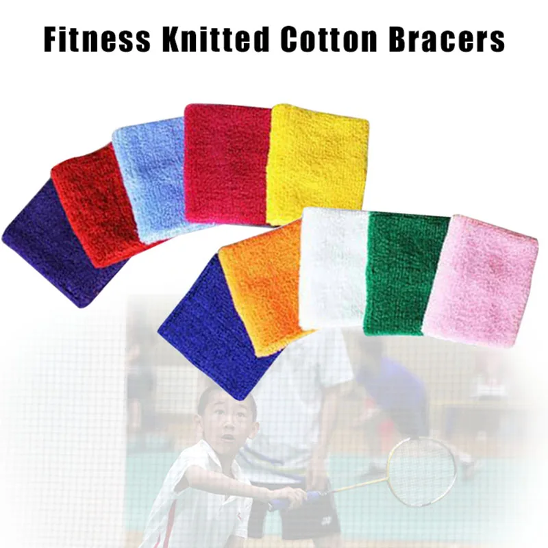 

10 Pcs Sports Wristband Sweat-absorbent Breathable Protector for Fitness Running P9