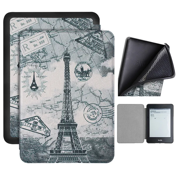 KPW4 TPU FGTT Ходунки с подставкой для Amazon Kindle Paperwhite 4 E-reader 10-го поколения Электронная книга защитный PU чехол+ подарки - Цвет: KPW4 TPU FGTT