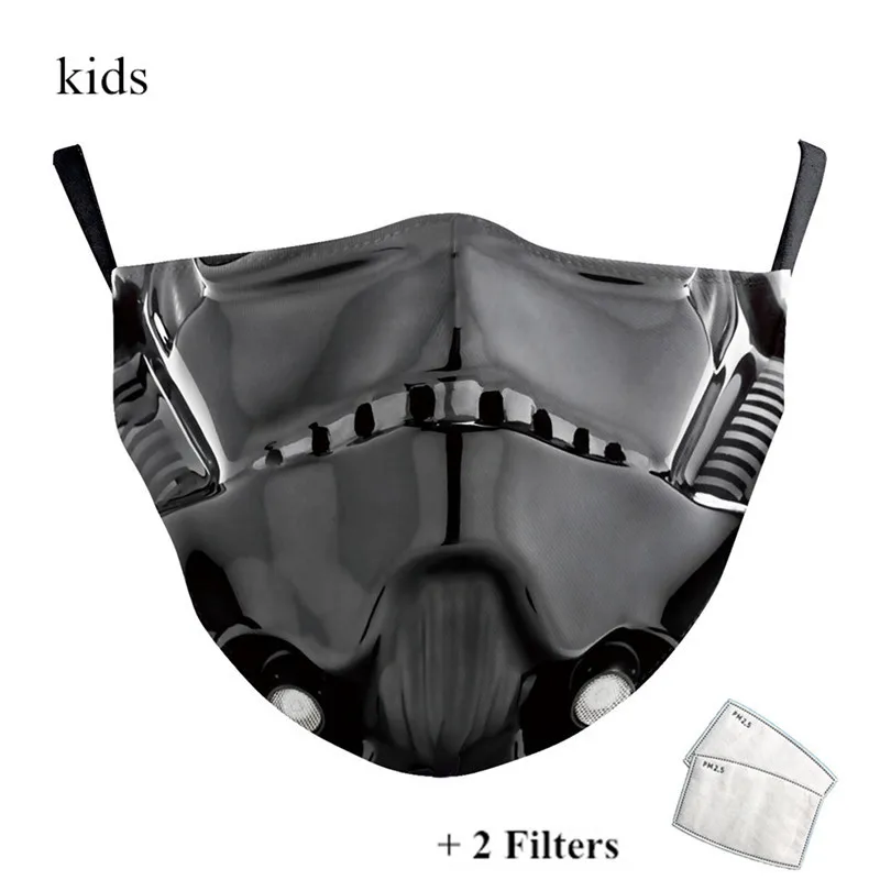 Маски с принтом мандалорцев космические войны Смываемые Дарт йода защита от пыли