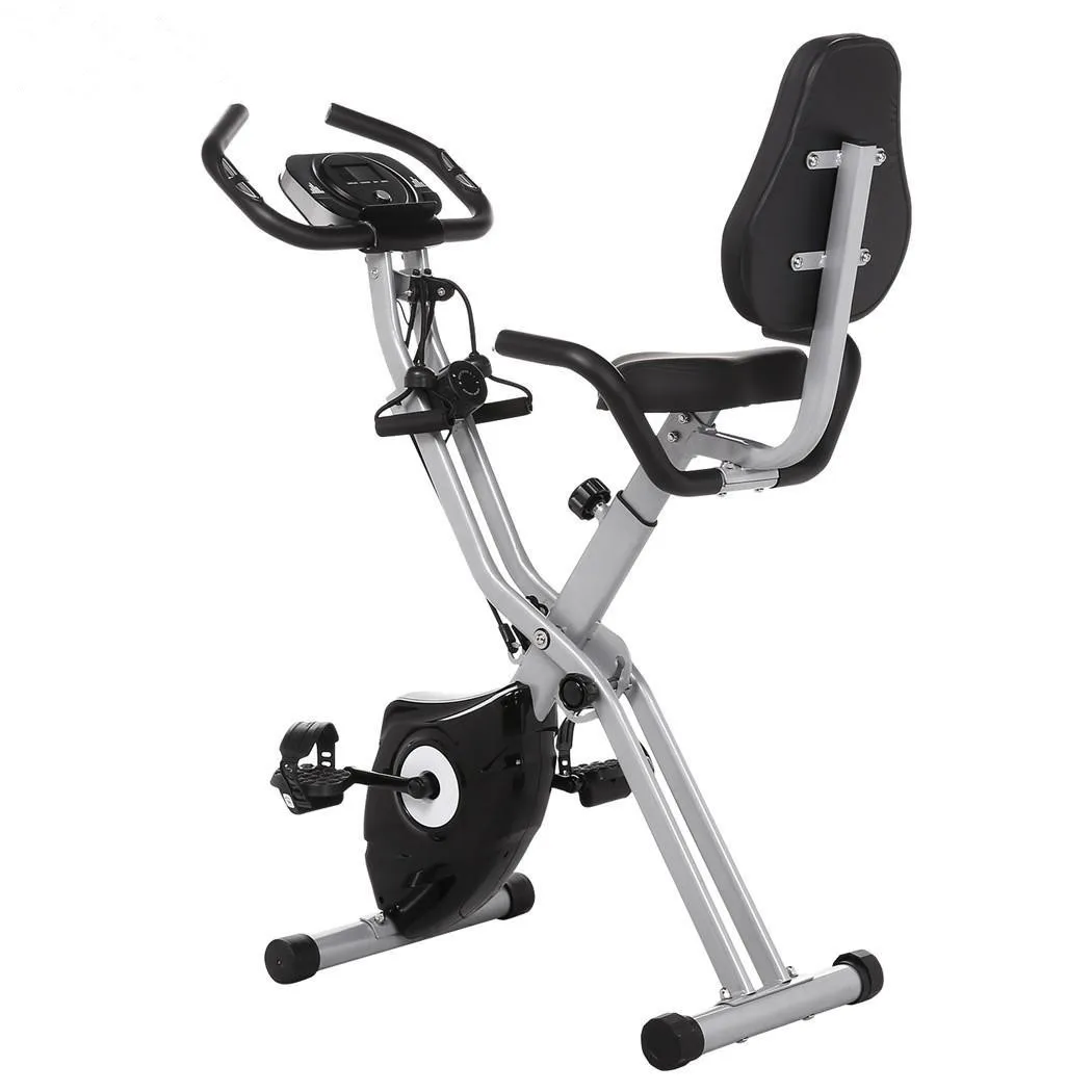 

Folding Fitness Bicycle Time Speed Calories Display Spinning Bike Cardio Trainer Fat Burning Lose Weight Indoor Exercise Bike