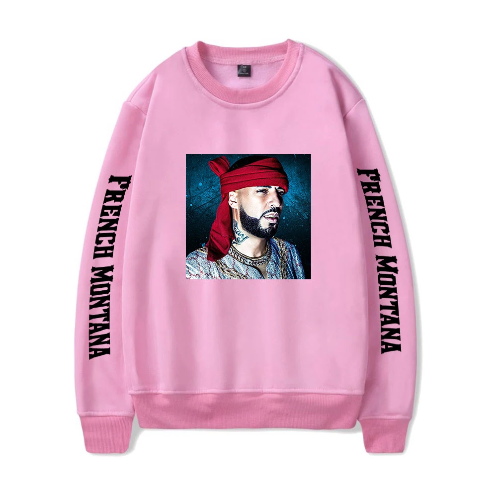 

WAMNI French Montana Round Neck Sweatshirt Unisex Fashion Sweatshirt Pullover Harajuku Breathable Tops Hip Hop Tops New O-neck