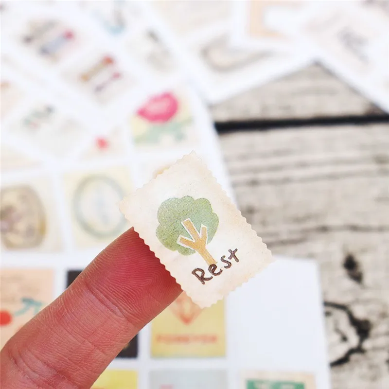 2 листа Ретро наклейки штампы|Канцелярские наклейки| |