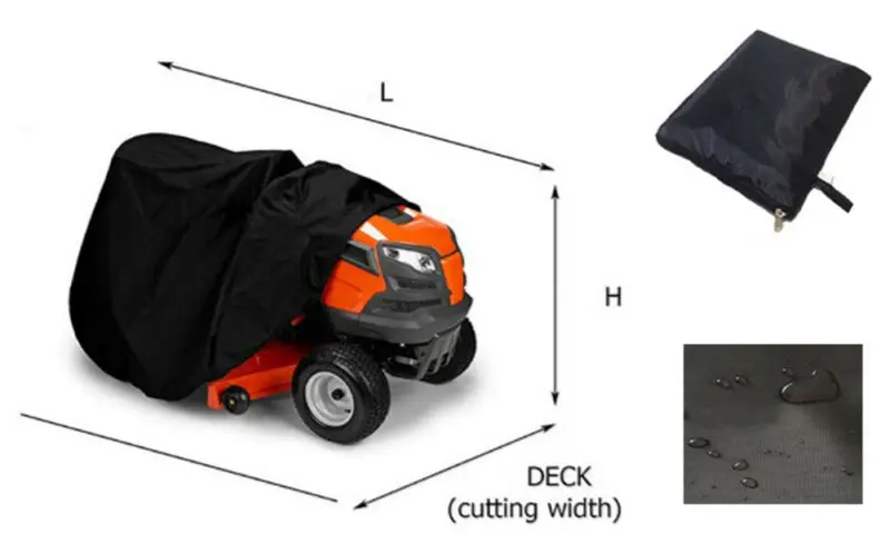 140*66*91CM Black Garden Tractor Heavy Duty Riding Lawn Mower Cover Waterproof Protector | Дом и сад