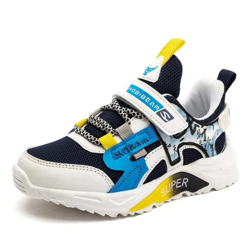 Zapatillas deportivas de malla transpirable para ni&ntilde;o y ni&ntilde;a, botines deportivos para correr, duraderos, para actividades al aire libre-5