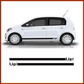 Автомобильная Наклейка для Volkswagen UP E-UP Спортивная боковая юбка полосы Авто тело индивидуальные наклейки подходят на 3-5 наружная дверь аксессуары
