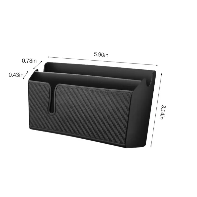 

Car Accessories Pasted Type Car Organizer Container Car Stowing Tidying Box Auto Phone Charge Keys Coins Auto Seat Storage Bag