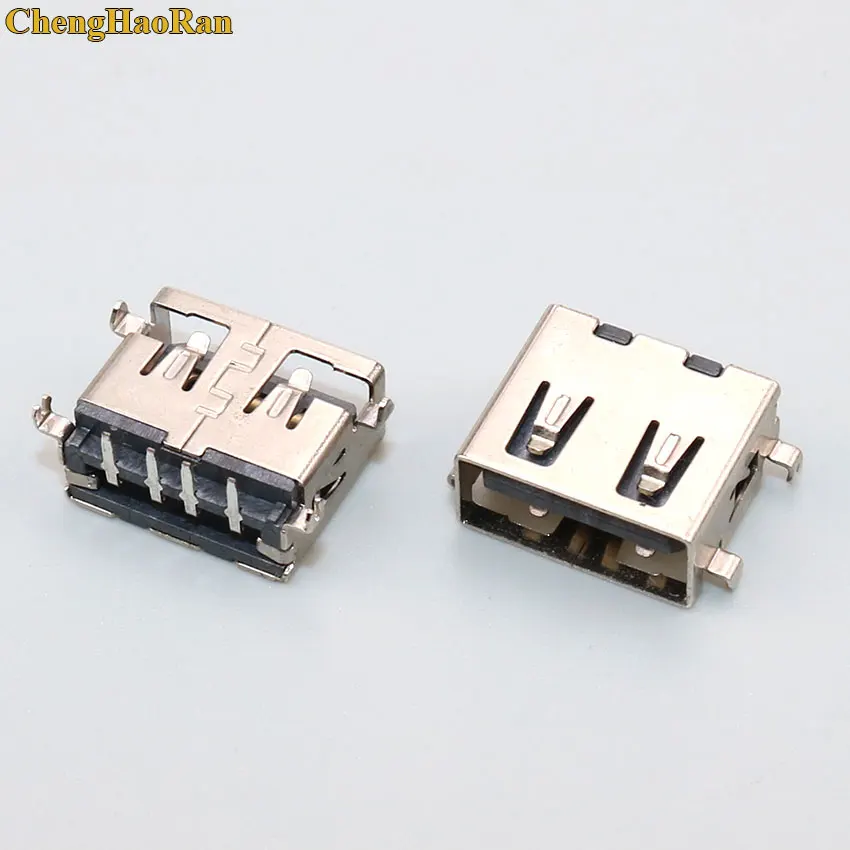 ChengHaoRan 10 мм короткий корпус 2 0 USB разъем 4-контактный 90 градусов AF изгиб pin розетка