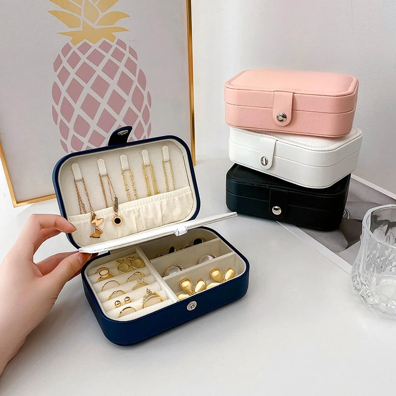 

Portable Jewelry Box - Multifunctional Mini Jewelry Display Storage Case