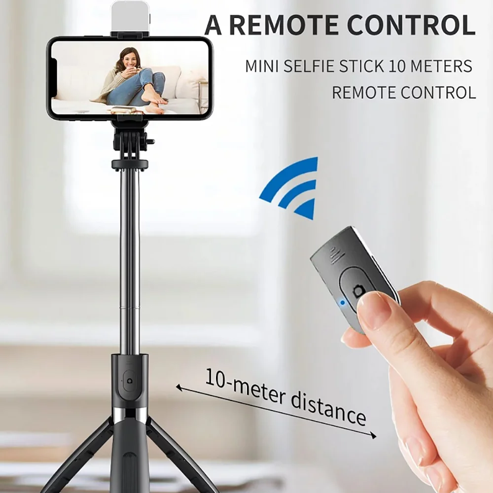 L02S Складная Беспроводная умная палка для селфи штатив Bluetooth пульт дистанционного