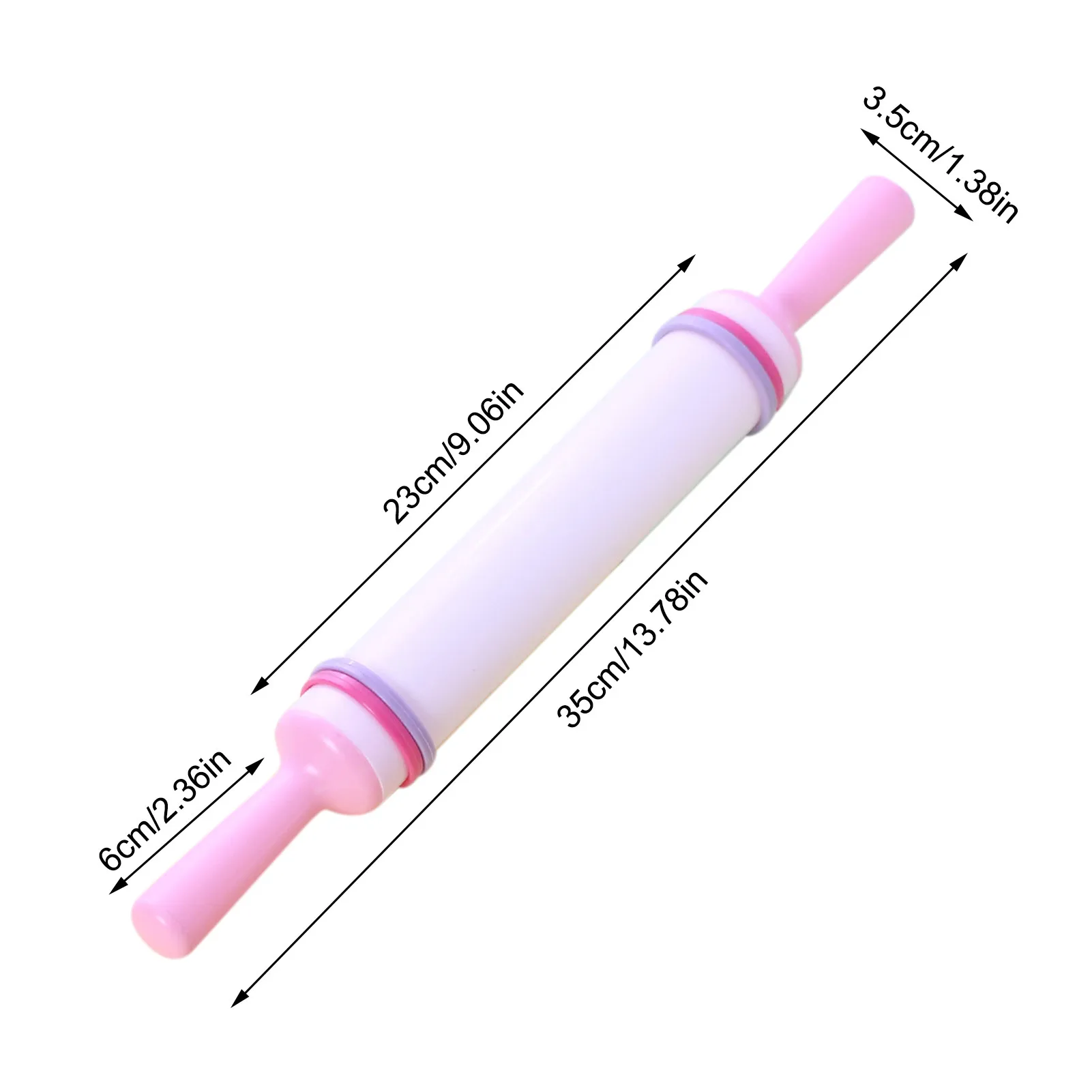 

Rolling Pin Pastry Dough Flour Roller Non-Stick Wooden Handle Kitchen Baking Cooking Tools Christmas Rolling Pin